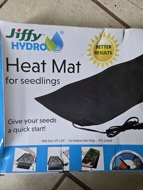 Jiffy Hydro Heat Mat for Seedlings - Black